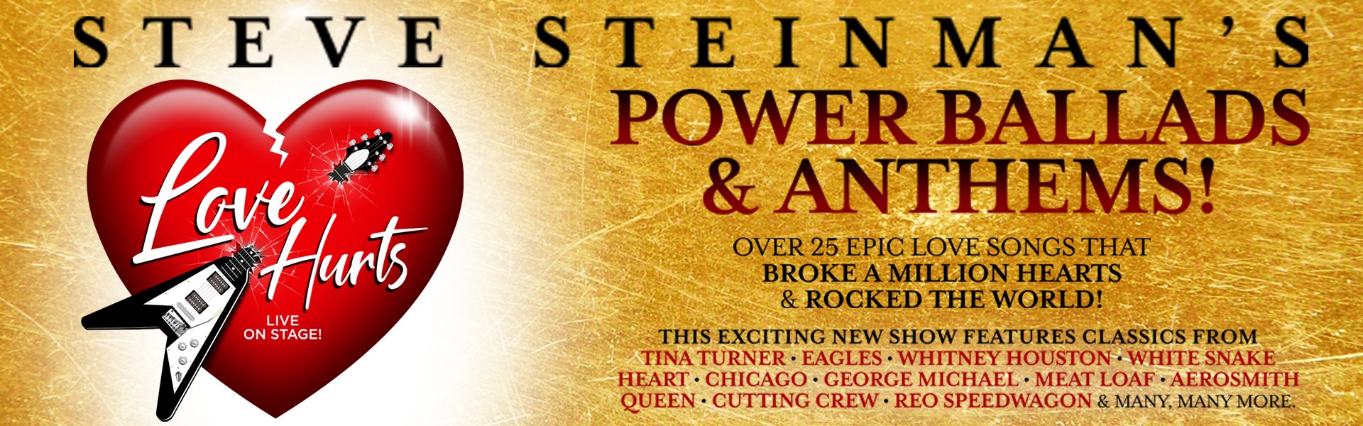 Love Hurts - Power ballads & anthems | A Steve Steinman Productions Ltd
